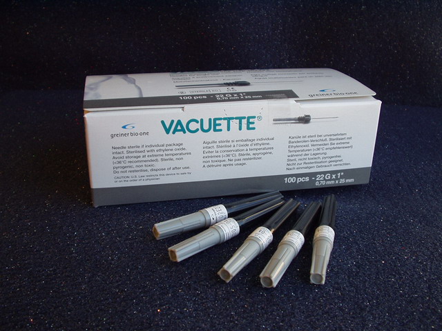 Needle, Multi Sample (Vacuette) 22G x 1''