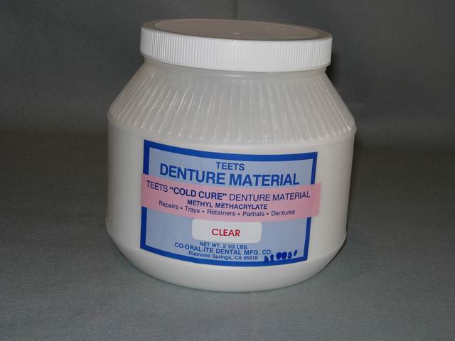Teets Cold Cure Denture Material - Clear (Powder)