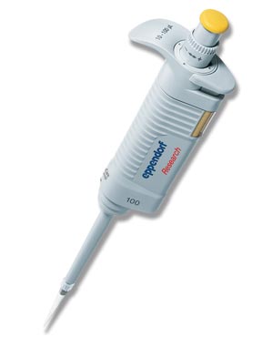Pipetter, Eppendorf, Adjustible 200-1000 L. w/tip ejector.