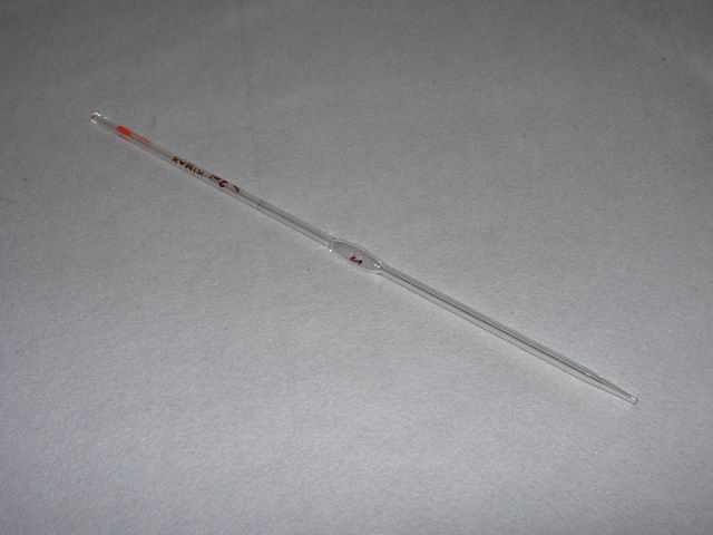 Pipet, Glass Volumetric - 2 mL