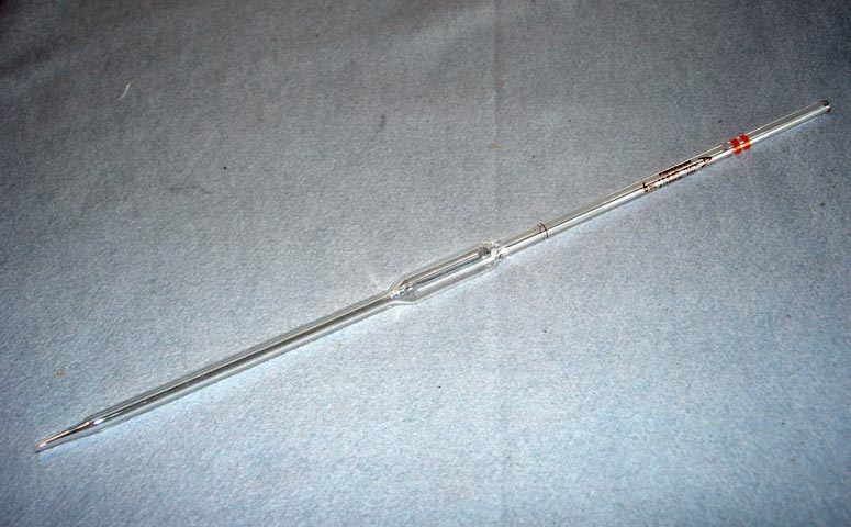 Pipet, Reusable, Volumetric- 6 mL.