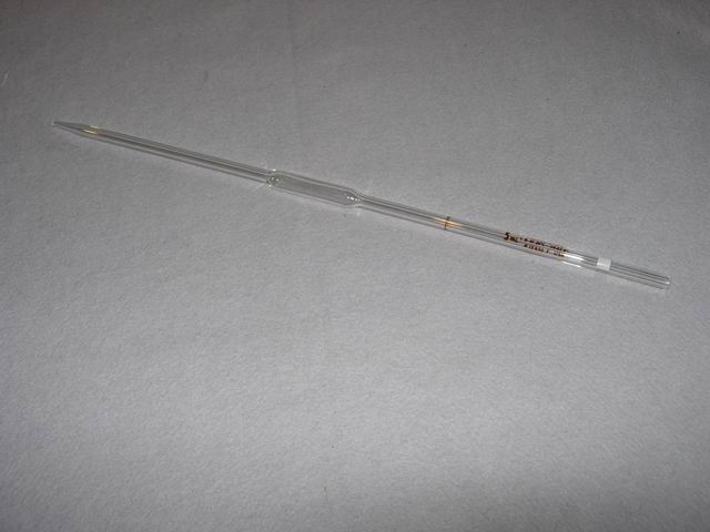 Pipet, Reusable,Volumetric - 5 mL.