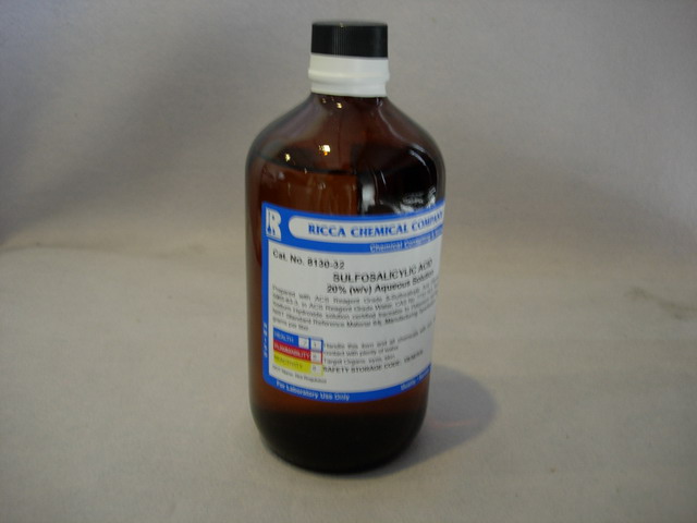 Sulfosalicylic Acid, 20% Soln., 32 oz.