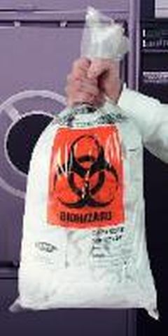 Biohazard Autoclavable Bags, 1.5 mil (10''x15'')