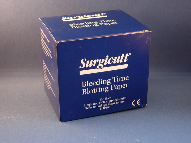 Surgicutt Bleeding Time Blotting Paper