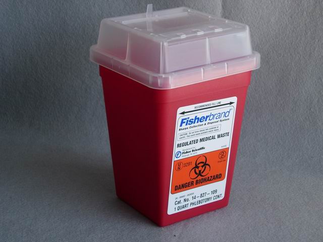 Sharps Disposal Container - 1Qt. (Red)