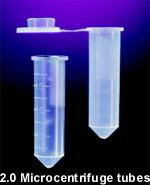 micro-centrifuge tubes, 2.0mL, natural (no cap)
