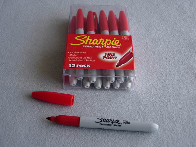 Sanford Sharpie Permanent Marker - Fine Tip, Red