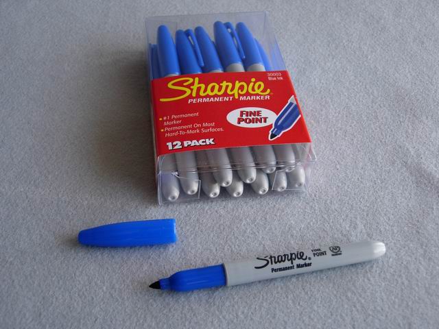 Sanford Sharpie Permanent Marker - Fine Tip, Blue