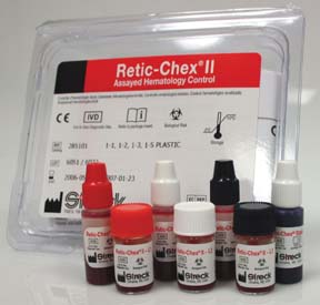 Retic Chex 12 x 1.0 mL, 4 x 3.0 mL Stain