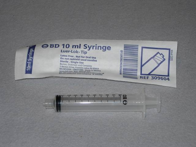 Syringe, Luer-Lok 10cc