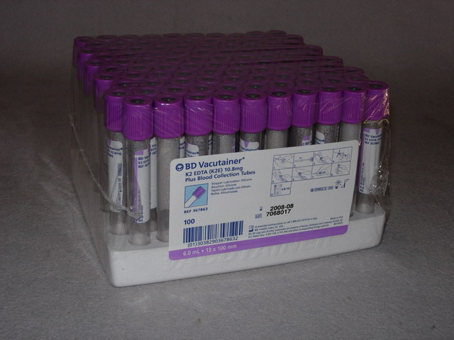 Vacutainer Lavender EDTA - 6 mL