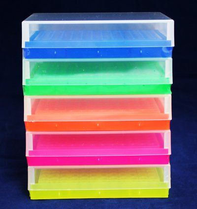 Tube rack for 0.2 mL. tubes (mixed colors)
