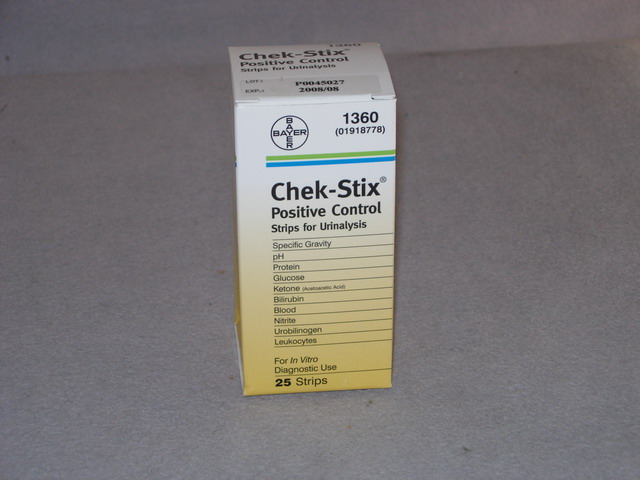 Chek-Stix Positive Control Strips for Urinalysis