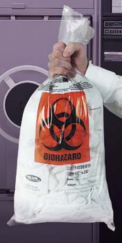 Autoclavable Biohazard Clear Bags, 1.5 mil