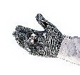 Whizard Silver Talon Cut-Resistant Gloves, Silver, Standard Grip Texture, Ambidextrous Style