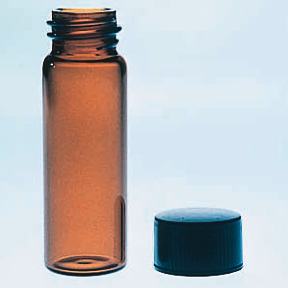 Amber vials w/ cap Capacity: 1 dr.