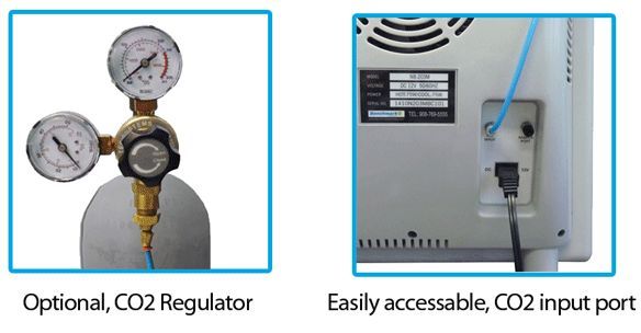 Optional CO2 Gas Regulator for MyTemp  Mini CO2 Incubator