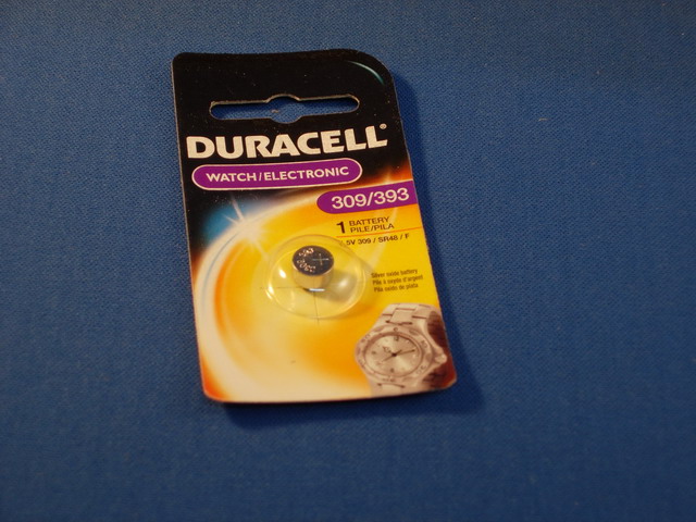 Battery, 1.5V  Silver oxide (Renata) - D309/393B