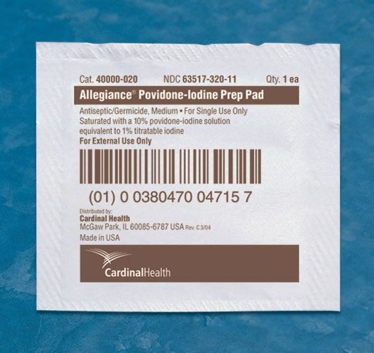 Pad Prep Povidone Iodine X100