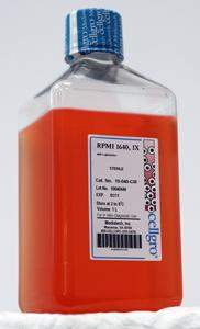 RPMI 1640: 1X, with L-Glutamine and 25 mM HEPES
