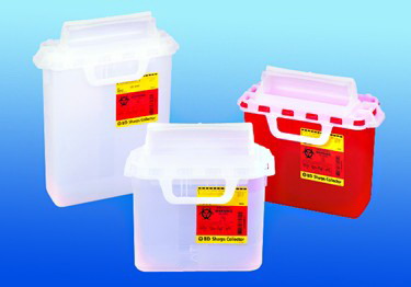 BD Patient Room Sharps Collector 5.4-qt.