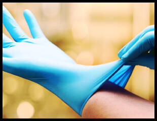 Esteem Stretchy Nitrile Exam Gloves, Medium