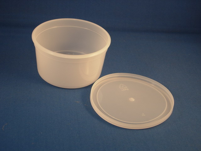 4 oz. Container, Polypropylene w/press-close Lids