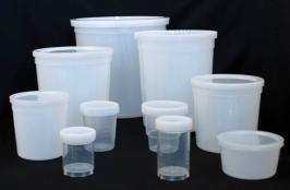 165 oz.  Container, Polypropylene w/press-close Lids