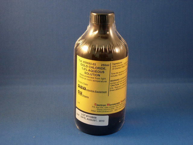Gold Chloride Solution, 1% - 250 mL