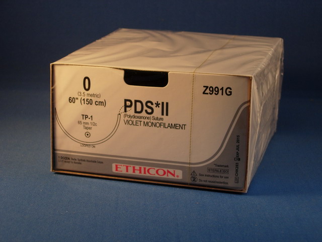 Ethicon TP-1 65mm PDS II Suture Violet Monofilament