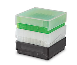 81-Well Microtube Storage Boxes, Green