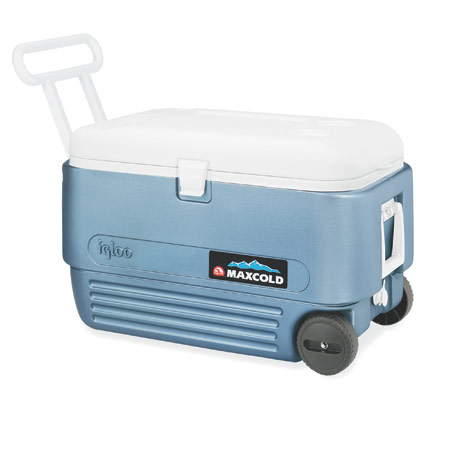 MaxCold 60 qt. Wheeled Cooler, Blue