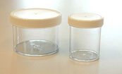 Jar, Polystyrene w/cap - 2 oz. .