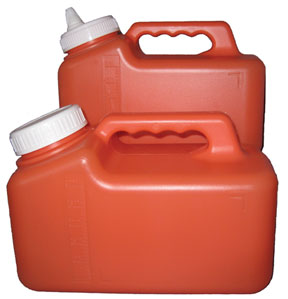Low Form 24 Hour Urine Collection Containers with spout