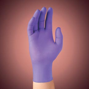 MICROGRIP* PURPLE NITRILE* Poly-Coated Powder-Free Gloves X-Large