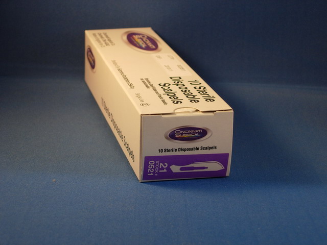 Scalpels, Disposable Sterile with Blade #21
