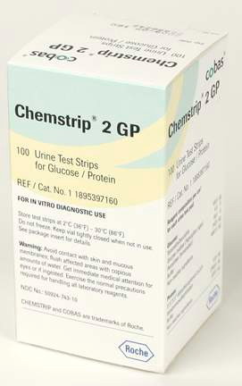 Roche, Urine Test strip Leukocyte (Chemstrip 9)