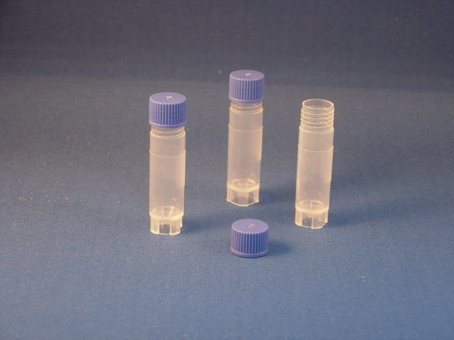 2.0mL Cryo-loc vials, non-sterile w/blue cap