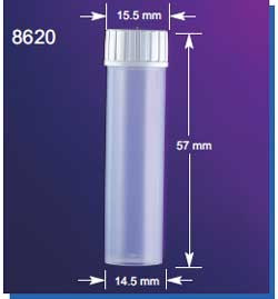 Scintillation Vials, Peti-vials and  caps