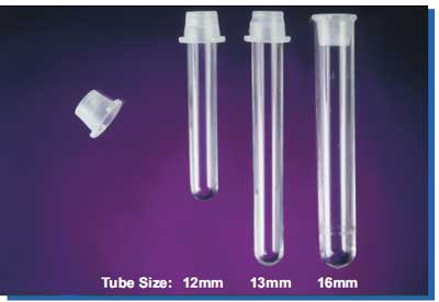 Universal caps 12, 13, 16mm test tubes, black