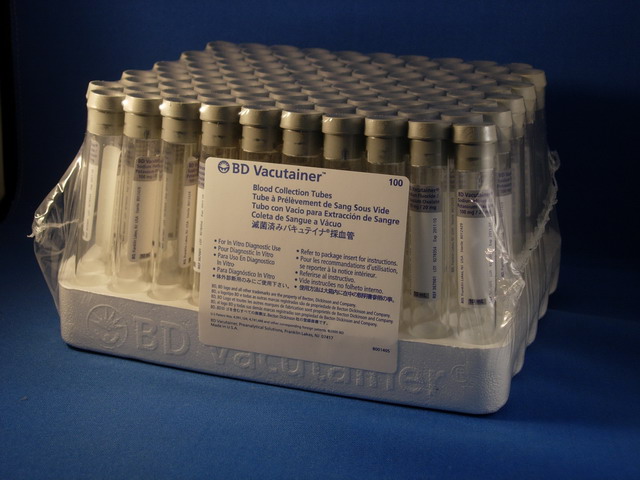 Vacutainer Tube, Grey Top - 6 mL.