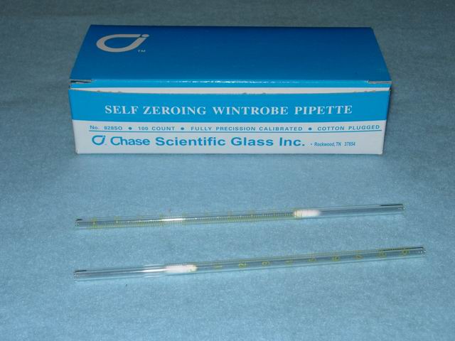 Tube, Wintrobe, Self Zeroing