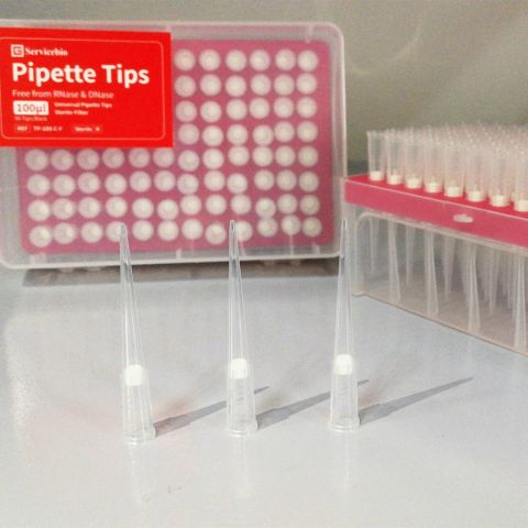 Universal Pipette Tips, sterile-filter, 100 uL