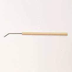 Dissecting Needle - Bent wooden handle